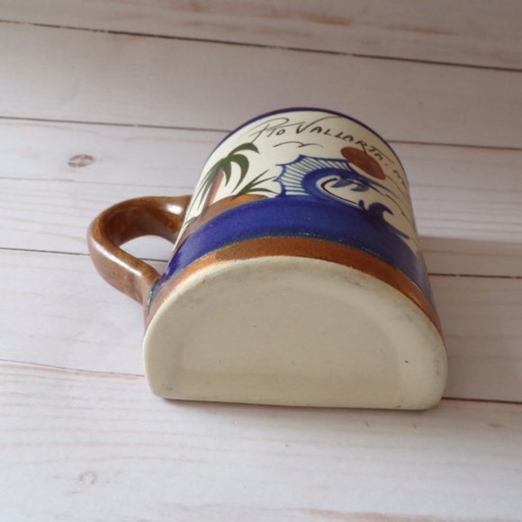 Puerto Vallarta Stoneware Souvenir Gag Gift Half a Mug Blue Marlin 2869 - Picture 6 of 7